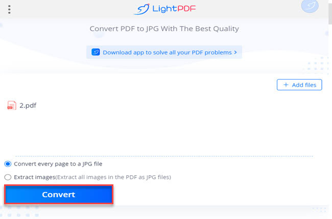 free online PDF to JPG converter