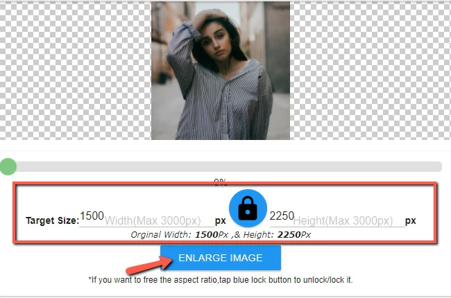 make a picture bigger resizefile online