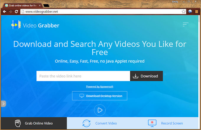 video grabber interface