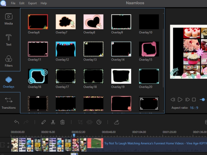 Make video collage via ApowerEdit