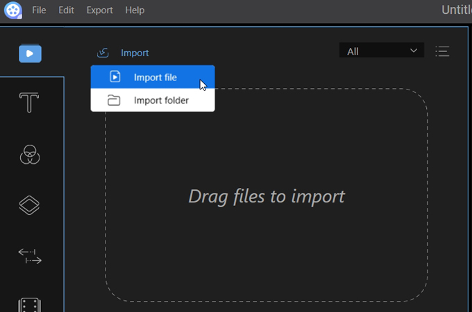 import the first video