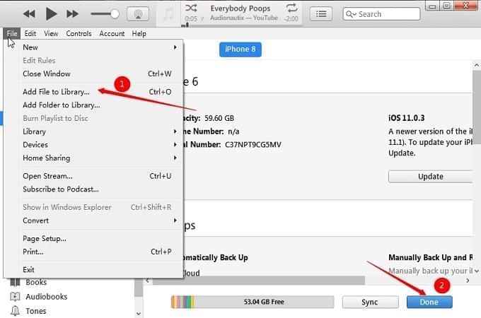 how to sync iphone pictures to computer using itunes