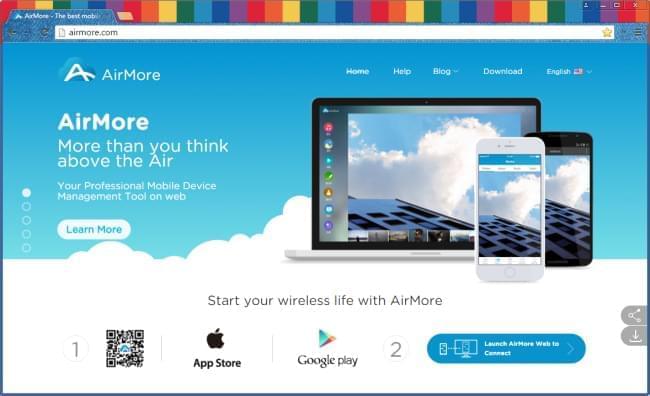 AirMore website