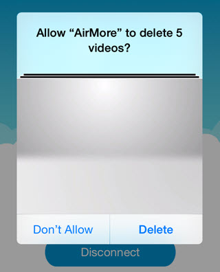 confirm deletion on iPhone