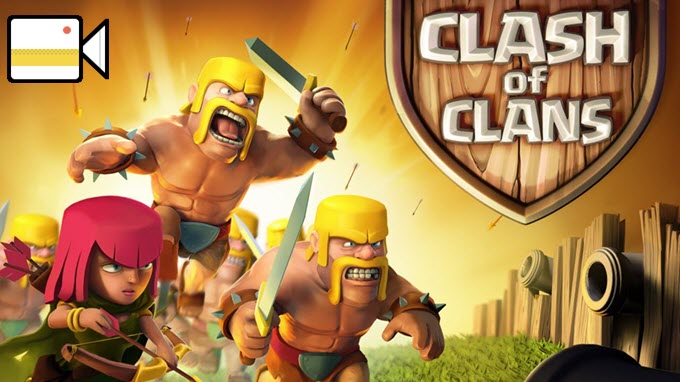 how to record clash of clans