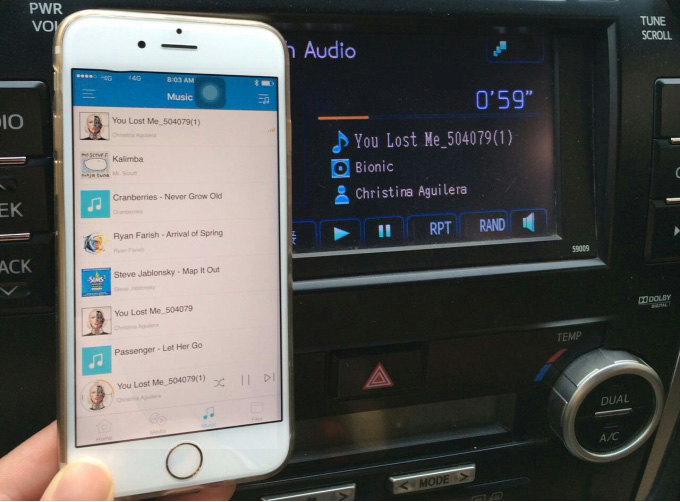 diffuser la musique iPhone en voiture
