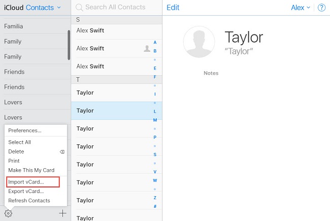 how to transfer only contacts to new iphone without icloud