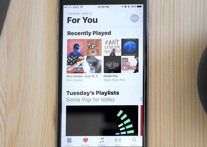 iOS 10 Music App