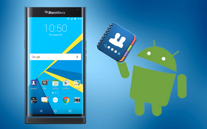 transférer contact blackberry vers Android
