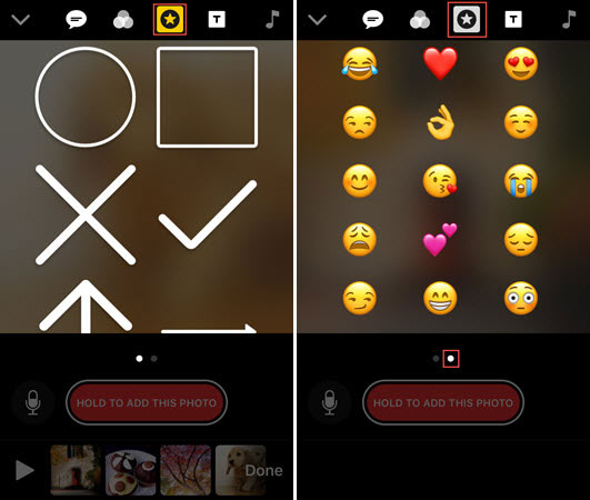 Add Graphics and Emoji in Clips