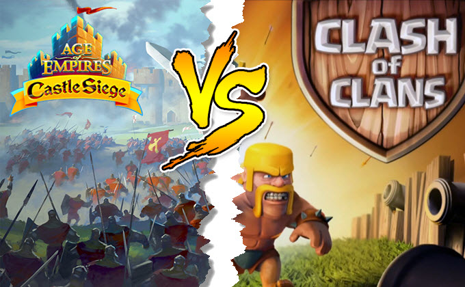 age of empire vs clash of clanes