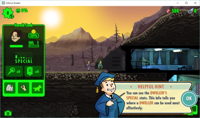 versión PC de Fallout Shelter PC Version