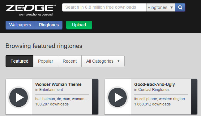 Android Klingeltöne kostenlos von ZEDGE downloaden