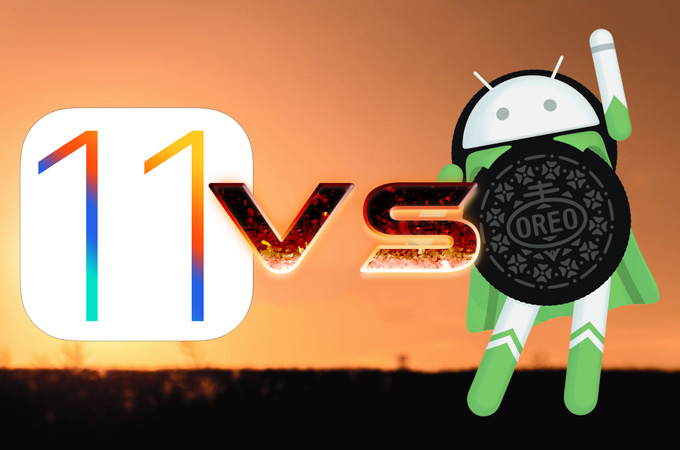 Android O VS iOS 11