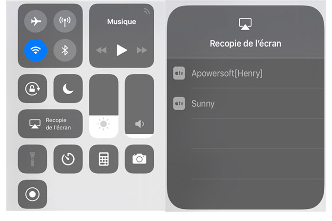 AirPlay sur iOS 11