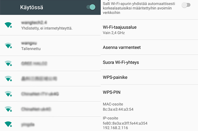 Get Android Network Address