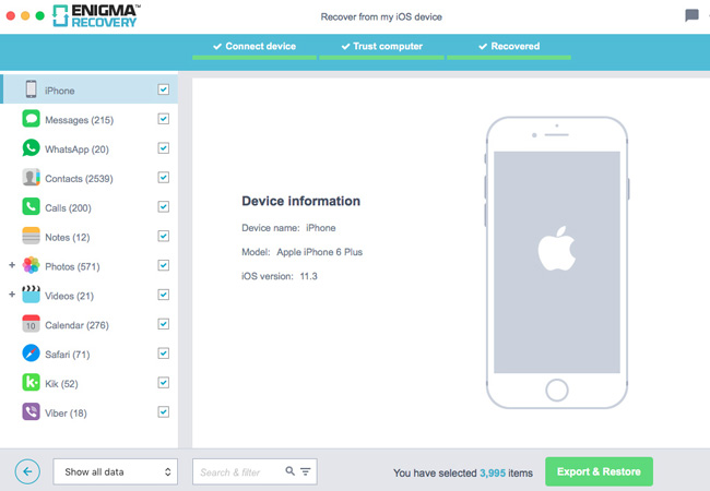 Enigma iPhone Data Recovery