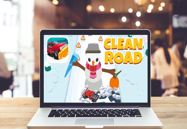 Jogar clean road no computador