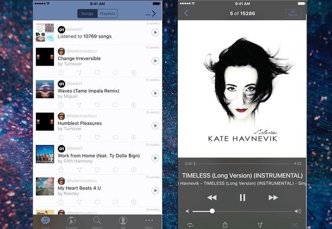 music app for iPhone