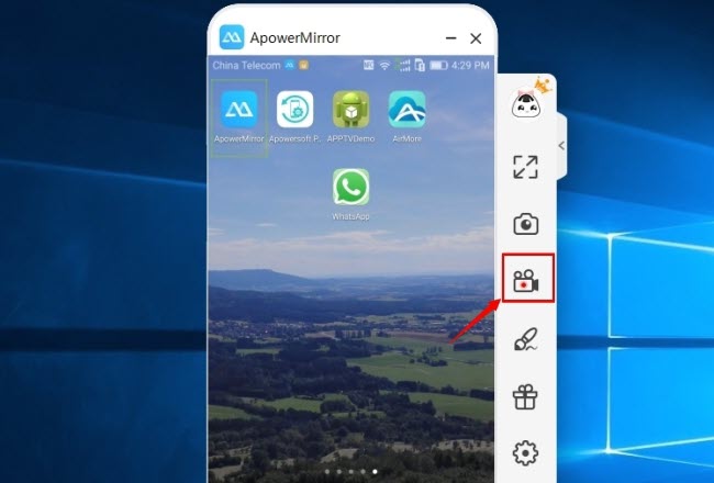 enregistrer les appels WhatsApp via ApowerMirror