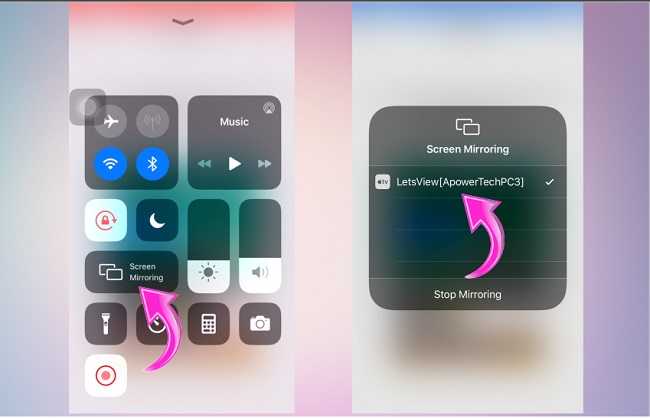 continue with control center