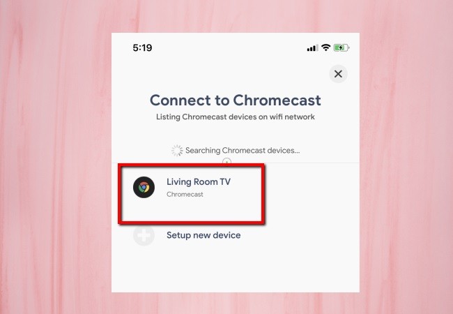 Zoom meeting auf Chromecast
