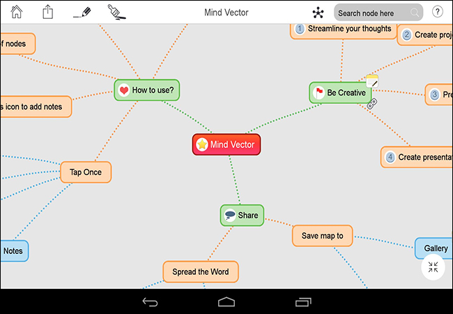 mindvector mobile mind map app