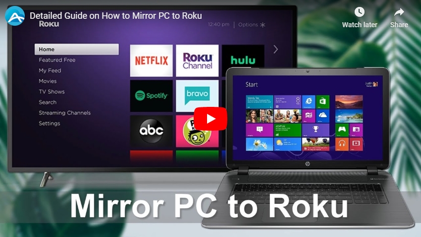 muggen mammal helt bestemt How to Cast PC to Roku and Display PC Screen on Roku TV