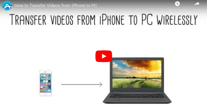 How to transfer videos from iPhone to computer wirelessly