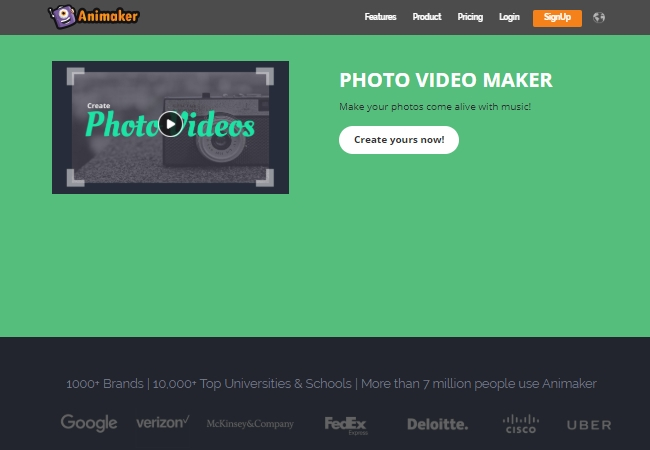 photo video maker with music homepage