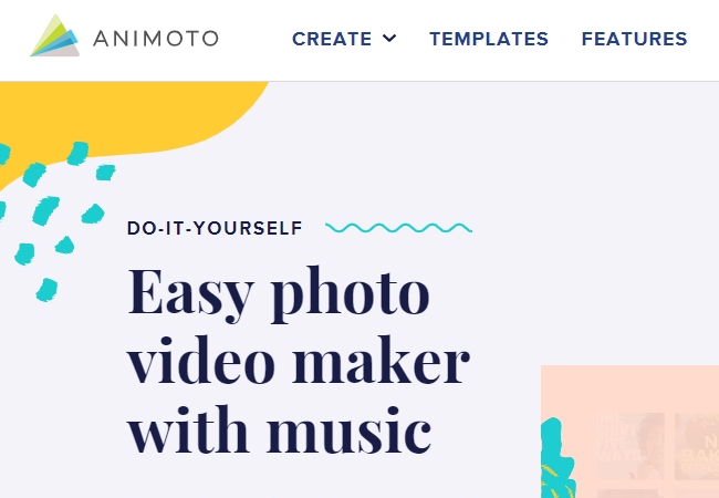 photo video maker with music webpage