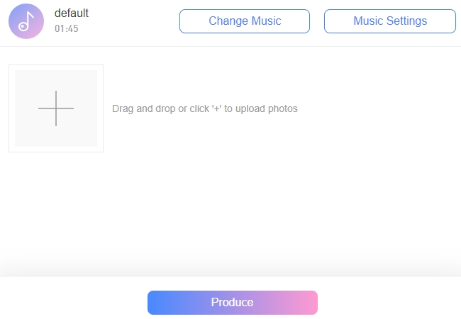 photo video maker with music upload image