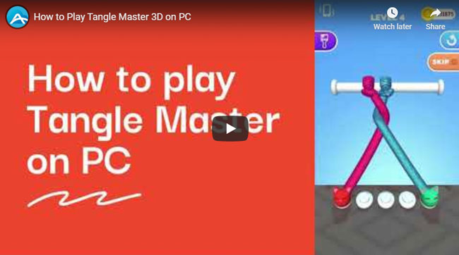 play Tangle Master 3D on PC