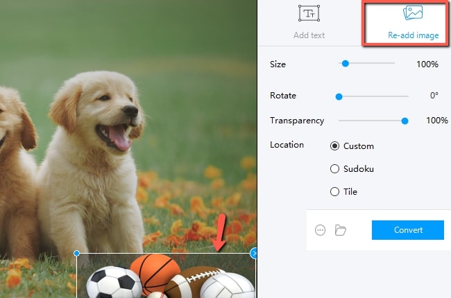 add objects into photos with apowersoft watermark remover