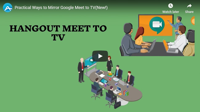 mirror Google meet to TV