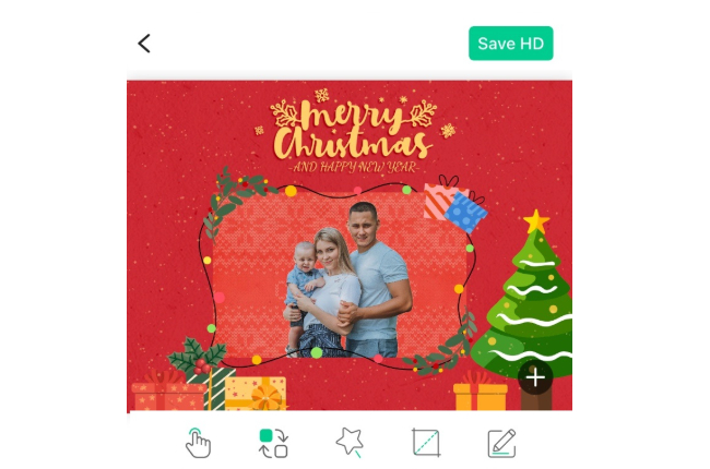christmas card picture with apowersoft
