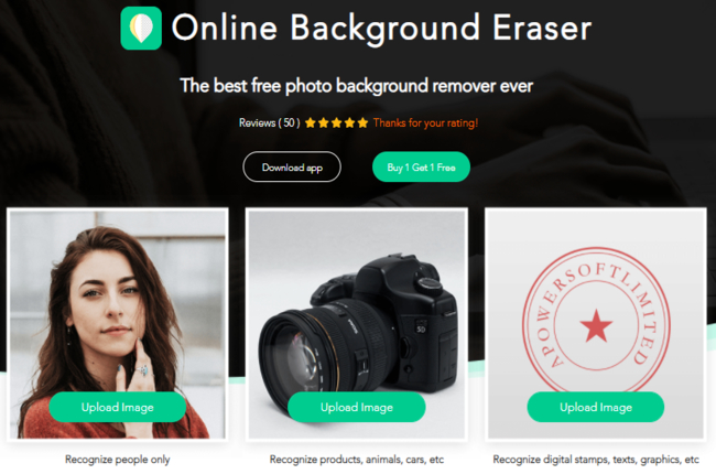 make background of photo black with apowersoft online black online