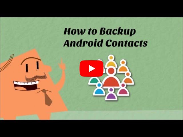 How to backup Android contacts