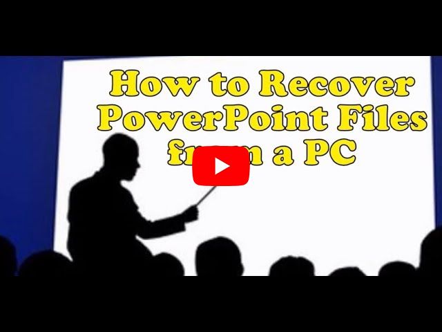 How to Recover PowerPoint Files from a PC