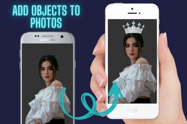 how to add objects into photos