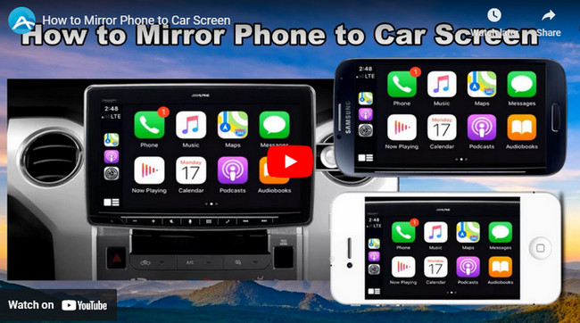 mirror phone to car screen