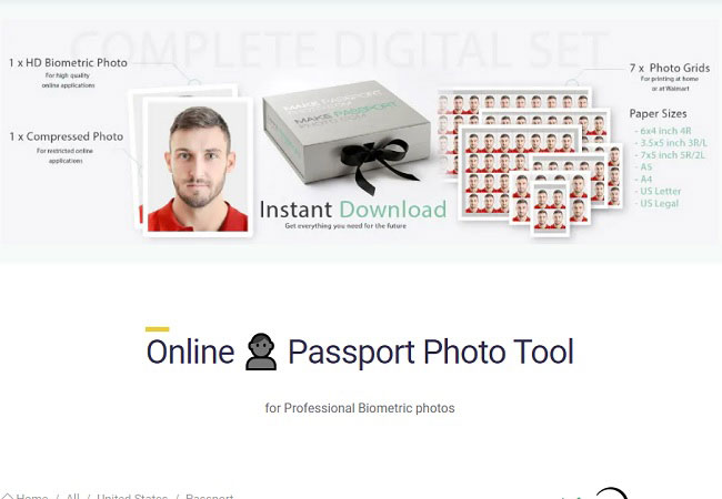 makepassportphoto fabricante de fotos de passaporte online
