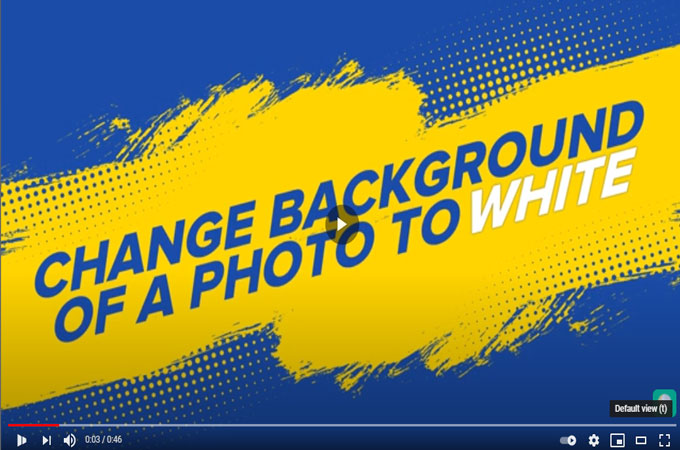 how to change background photo to white