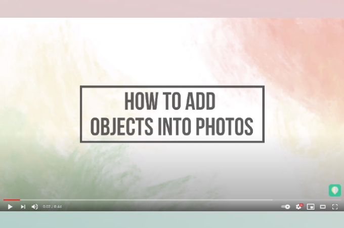how to add objects into photo