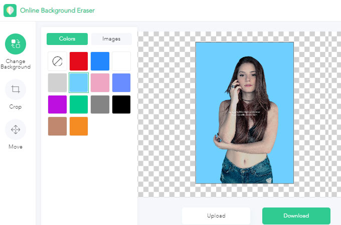 change background color of photo apowersoft-online