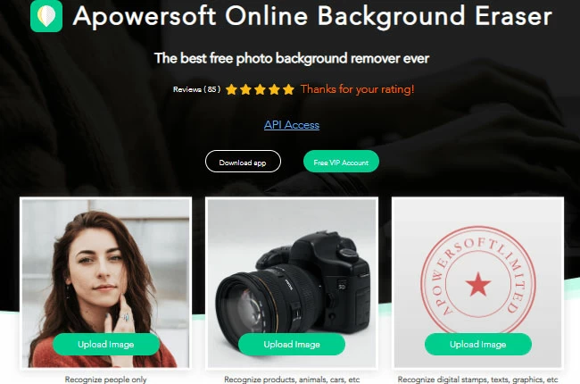 make photo background black apowersoft online