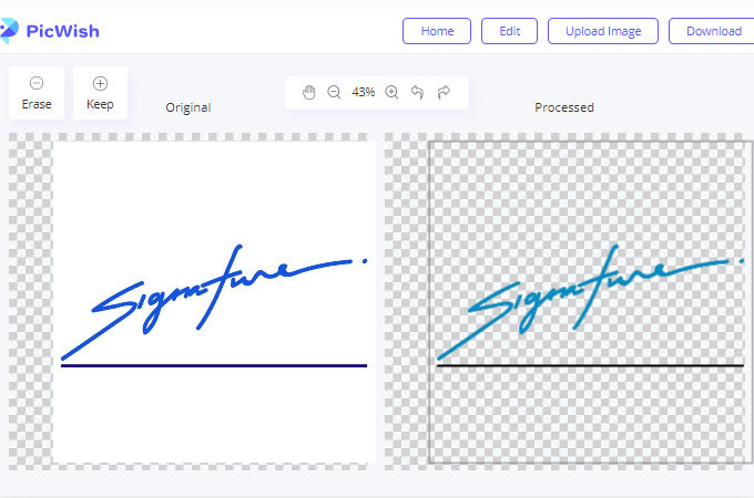 create transparent signature online picwish