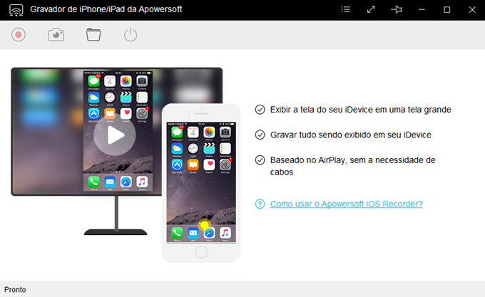 Gravador de iPhone/iPad da Apowersoft
