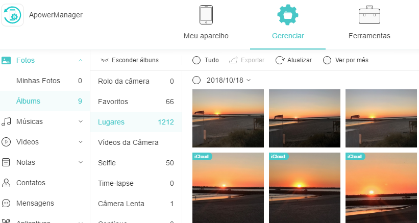 arrumar fotos iOS/Android