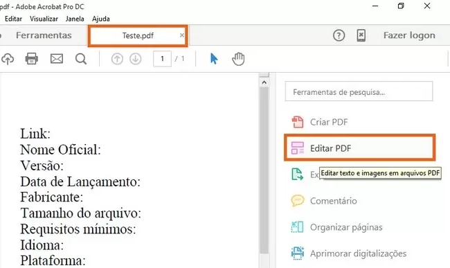  converter PDF digitalizado em Word